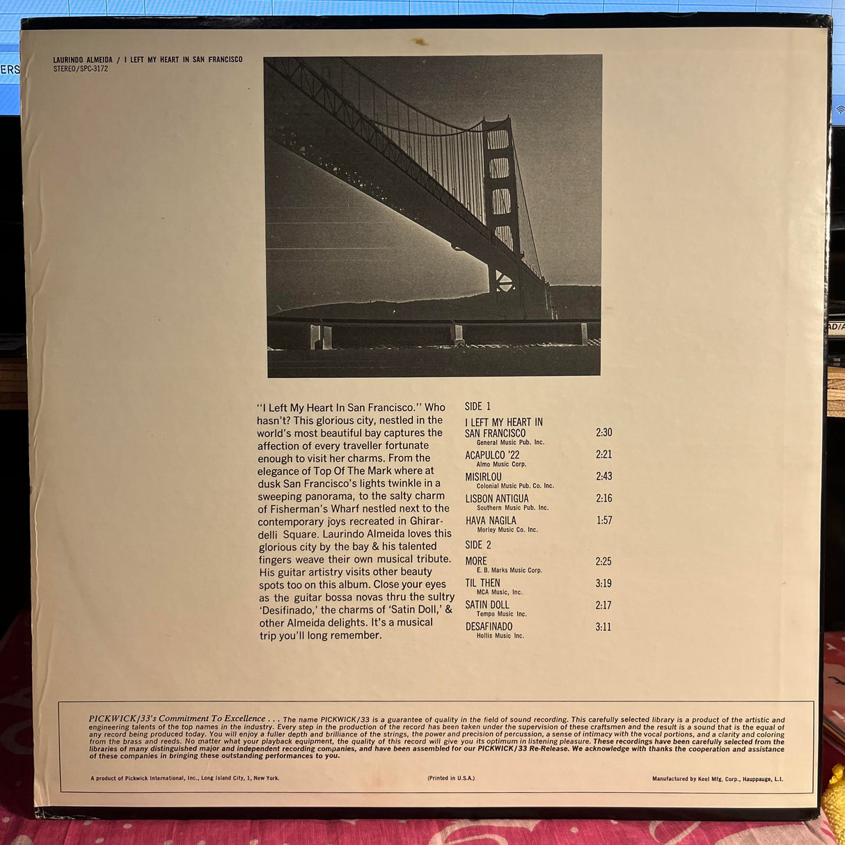 I Left My Heart In San Francisco | Excellent (EX) Near Mint (NM)