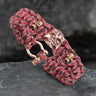 Woven Alloy Skull Paracord Bracelet