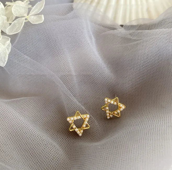French retro pearl earrings female earrings - Lootquake