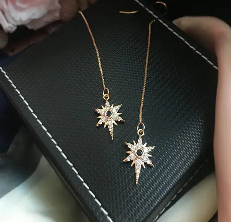 Gold-Plated Zircon Devil Eye and Star Cross Necklaces - Lootquake