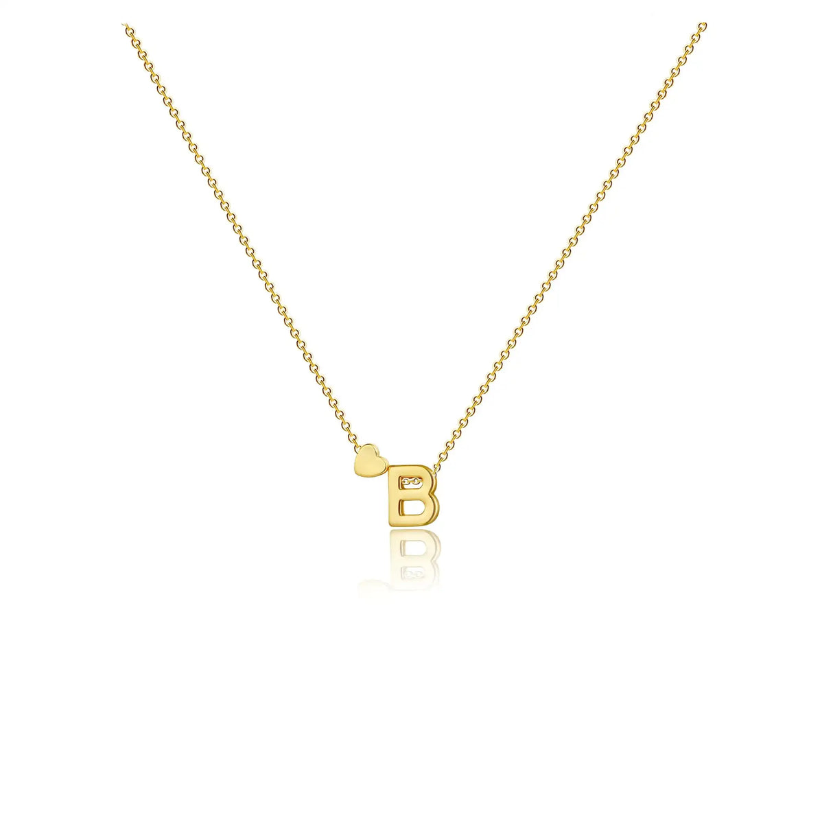 CAROVO Initial Necklaces for Women Dainty 14K Gold Plated Letter B Initial Pendant Necklace Simple Gold Initial Necklaces Jewelry Gifts for Women Valentines Gifts - Lootquake