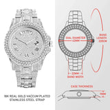 Masculino Diamond Quartz Watches - Lootquake