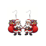 Christmas Earrings for Women Christmas Snowman Earrings Purple Santa Earrings Purple Earrings for Women Trendy Snowman Earrings Xmas Earrings Holiday Earrings Christmas Jewelry Gift for Women - Lootquake