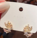 Petal Earrings, Pearl Studs, Colorful Drop Earrings - Lootquake