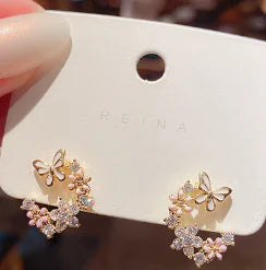 Petal Earrings, Pearl Studs, Colorful Drop Earrings - Lootquake