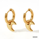 XINGX Earrings Stainless Steel Glossy Earrings - Lootquake