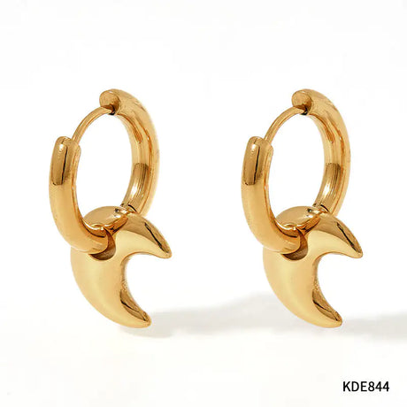 XINGX Earrings Stainless Steel Glossy Earrings - Lootquake