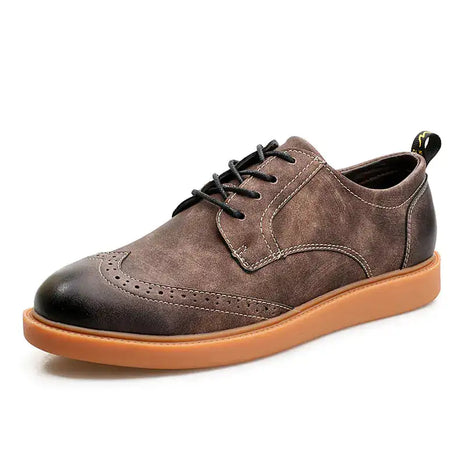 Brogue Men's Shoes, British Style Wingtip Shoes - Lootquake