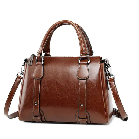Fashionable Cowhide Leather Shoulder Handbags for Women - Lootquake