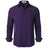 VATPAVE Mens Stretch Dress Shirts Business Formal Shirts Long Sleeve Slim Fit Button Down Shirts Wedding Prom Shirts Small Dark Purple - Lootquake