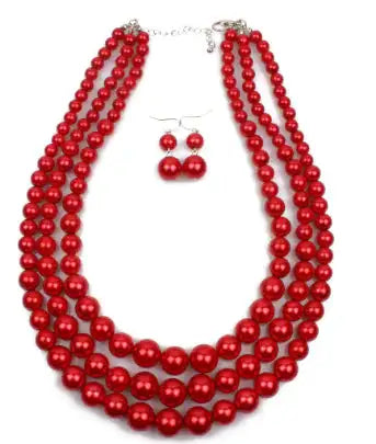 Stylish High-Quality Pearl Multi-Layer Evening Necklaces - Lootquake