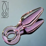 38mm Pink Phallus Glass Anal Dildo, Adult Toy - Lootquake