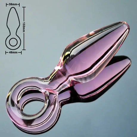 38mm Pink Phallus Glass Anal Dildo, Adult Toy - Lootquake