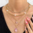 Multi-layer Pink Heart Crystal Pendant Necklaces - Lootquake
