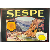 Zesty 1930s Sespe Crate Label Brings Vintage Sunkist Charm