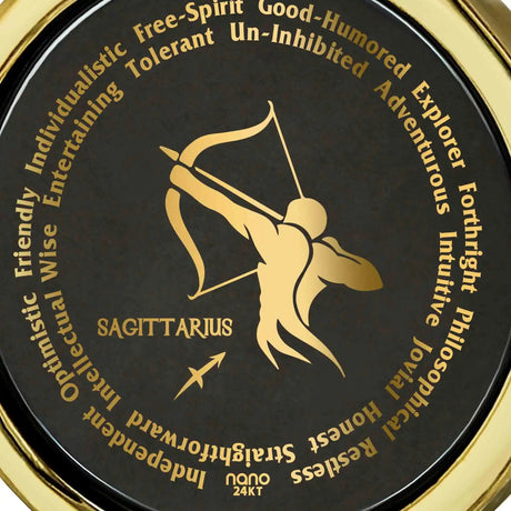 Sagittarius Necklaces for Lovers of the Zodiac 24k Gold Inscribed - Lootquake