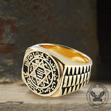 Zodiac Signs Star of David Stainless Steel Ring