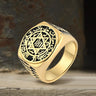 Zodiac Signs Star of David Stainless Steel Ring